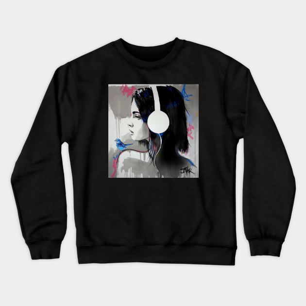 Life is music Crewneck Sweatshirt by Loui Jover 